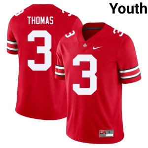 Youth College Football University #3 Scarlet The Fighting Buckeyes Michael Thomas Jerseys 944514-186