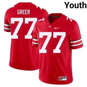 Youth Scarlet College Football The Fighting Buckeyes #77 Sam Greer NCAA Jersey 680783-106