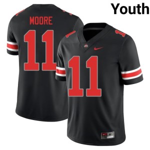 Youth Go Bucks Blackout #11 Embroidery College Football Terry Moore Jerseys 672224-267