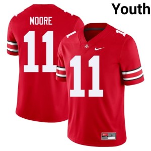 Youth Replica #11 College Football Terry Moore Scarlet OSU Buckeyes Jerseys 291173-661