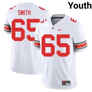 Youth NCAA Ohio State College Football White #65 Tucker Smith Jersey 607200-398