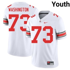 Youth 2025 #73 White College Football The Ohio State Vasean Washington Jerseys 896506-389