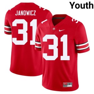 Youth Ohio State Official #31 College Football Scarlet Vic Janowicz Jerseys 924026-526